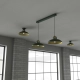 lafabryka.pl Lampa wisząca FELIX GREEN/GOLD 2xE27 MLP7710 MILAGRO